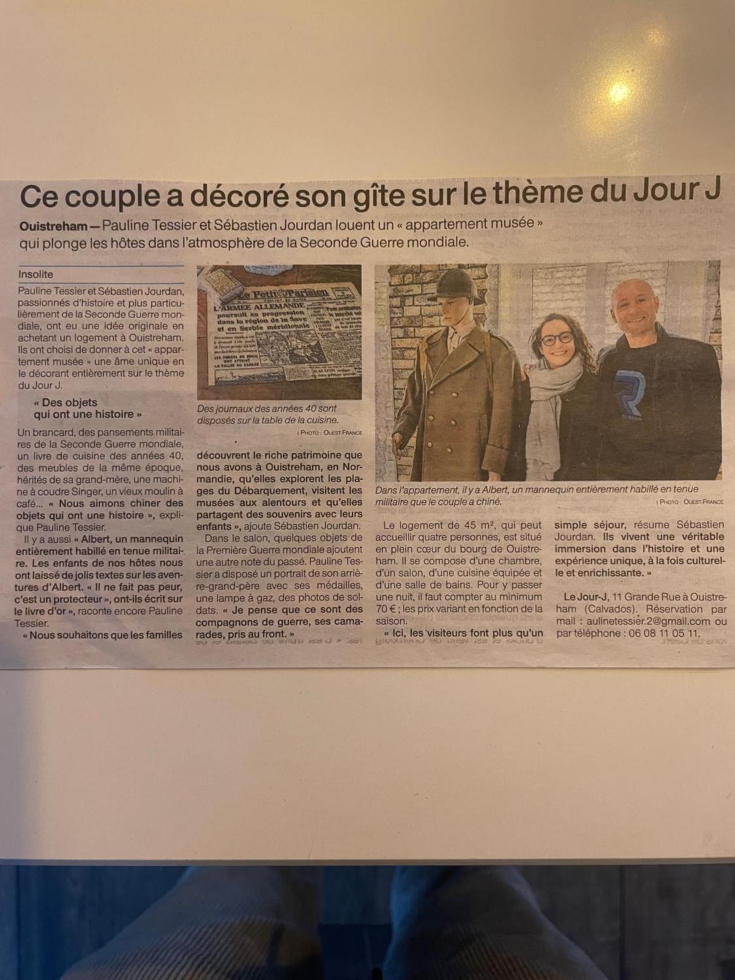 Appartement Musee Le Jour-J Ouistreham Eksteriør billede